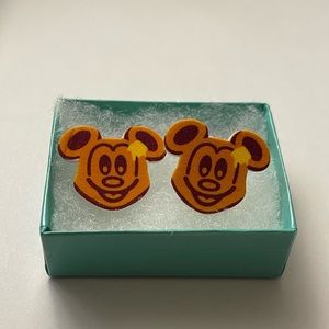 Mickey waffle earrings